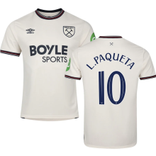 L.Paquetá #10 West Ham Away Fans Soccer Jersey 2025/26 (CUP Font 杯赛字体 )