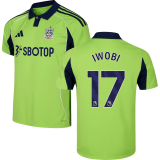 IWOBI #17 Fulham Away Green Fans Soccer Jersey 2025/26 (League Font 联赛字体 )