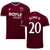 BOWEN #20 West Ham Home Fans Soccer Jersey 2025/26 (CUP Font 杯赛字体 )