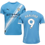 HAALAND #9 Man City 1:1 Quality Home Fans Soccer Jersey 2025/26 (League Font 联赛字体 )