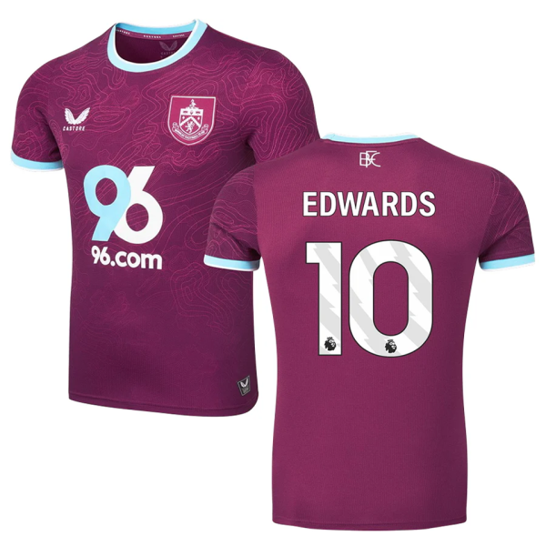 EDWARDS #10 Burnley Home Fans Soccer Jersey 2025/26 (League Font 联赛字体 )