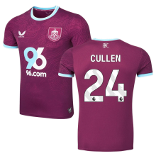 CULLEN #24 Burnley Home Fans Soccer Jersey 2025/26 (League Font 联赛字体 )