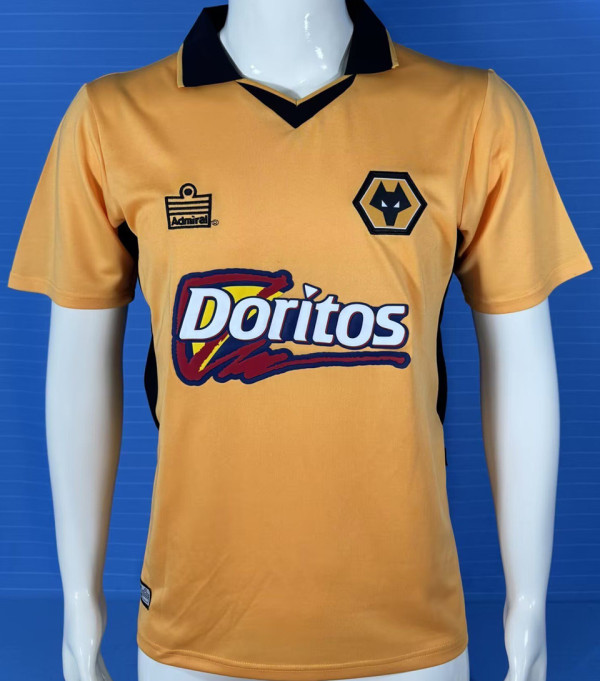 2002/2004 Wolves Home Yellow Retro Soccer Jersey