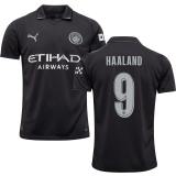HAALAND #9 Man City 1:1 Quality Away Fans Soccer Jersey 2025/26 (UCL Font 欧冠字体 )