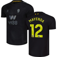 MAYENDA #12 Sunderland Third Black Fans Soccer Jersey 2025/26 (League Font 联赛字体 )