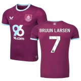 BRUUN LARSEN #7 Burnley Home Fans Soccer Jersey 2025/26 (League Font 联赛字体 )