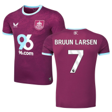 BRUUN LARSEN #7 Burnley Home Fans Soccer Jersey 2025/26 (League Font 联赛字体 )
