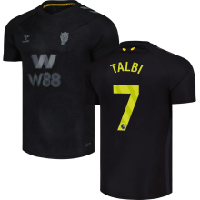 TALBI #7 Sunderland Third Black Fans Soccer Jersey 2025/26 (League Font 联赛字体 )