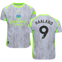 HAALAND #9 Man City 1:1 Quality Third Fans Soccer Jersey 2025/26 (League Font 联赛字体 )