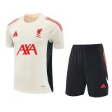 2025/26 Liv Beige Training Jersey(A Set)三条红边