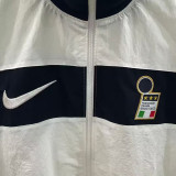 1996 Italy White Retro Style Windbreaker