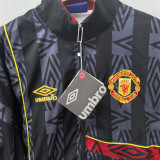 1993/1995 M Utd Black Retro Windbreaker
