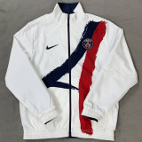 2026 PSG White And Blue Reversible Windbreaker 双面