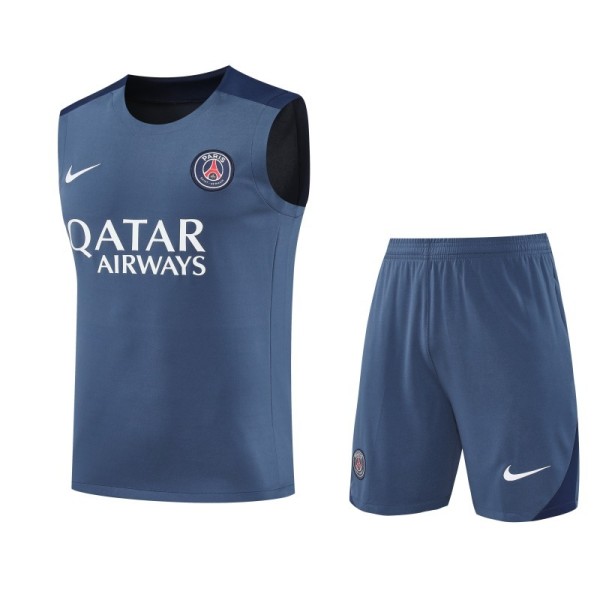 2025/26 PSG Baby Blue Vest Training Jersey(A Set)