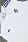 2025/26 RM White Vest Training Jersey(A Set)条纹