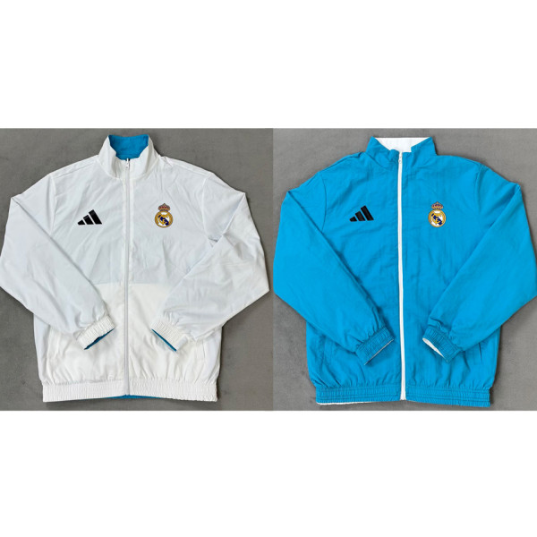 2026 RM White And Blue Reversible Windbreaker 双面