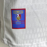 1998 France Away White Retro Player Version Soccer Jersey