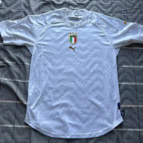 2004 Italy Away White Retro Soccer Jersey