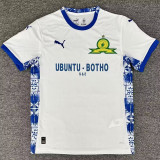 2025/26 Mamelodi Sundowns Away White Fans Soccer Jersey 马梅洛迪日落