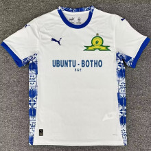 2025/26 Mamelodi Sundowns Away White Fans Soccer Jersey 马梅洛迪日落
