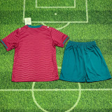 2026/27 Portugal Home Red Kids Soccer Jersey