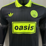 2025/26 AD x oasis #25 Black Retro Style Player Version Soccer Jersey (Have No.25 带号码）