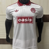 2025/26 AD x oasis #25 White Retro Style Player Version Soccer Jersey (Have No.25 带号码）