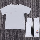2008/2009 RM Home White Retro Kids Soccer Jersey