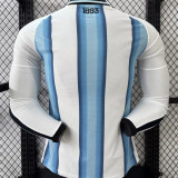 2026/27 Argentina Home Player Version Long Sleeve Soccer Jersey  背上有1893