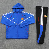 2026 M Utd Blue Windbreaker Jacket  （A Set）