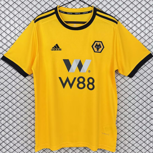 2018/2019 Wolves Home Yellow Retro Soccer Jersey