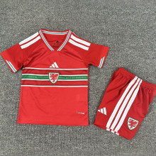 2026/27 Wales Home Red Kids Soccer Jersey