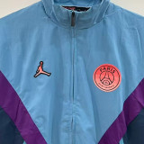 2026 PSG Fashion Light Blue Windbreaker