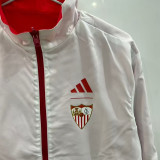 2026 Sevilla FC Red And White Reversible Windbreaker 双面