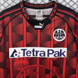 1995/1996 Frankfurt Home Red Black Retro Jersey