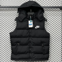 2026/27 NK Black Cotton Vest Jacket J5503 黑色带帽