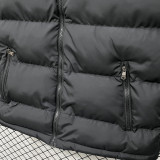 2026/27 AD Black Cotton Vest Jacket J5501 黑色带帽