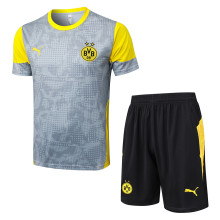 2026 BVB Grey Yellow Training Jersey(A Set)