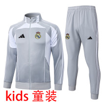 2026 RM Grey White Kids Jacket Tracksuit