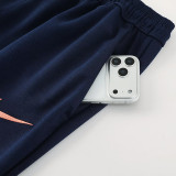 2026 BA Baby Blue Hoody Thickened Fluff Zipper Jacket Tracksuit