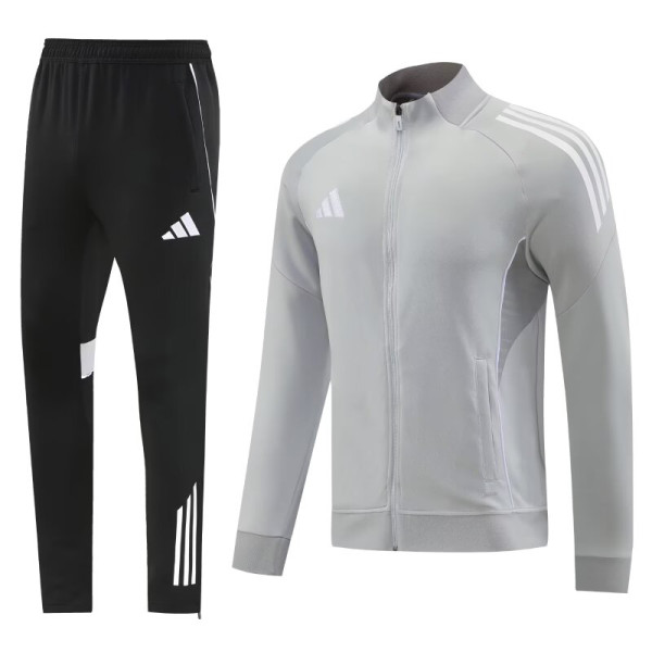 2026 Ad~ Grey Jacket Tracksuit