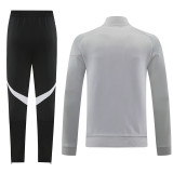 2026 Ad~ Grey Jacket Tracksuit