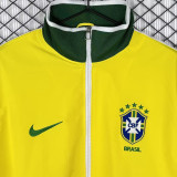 2010/2011 Brazil Home Yellow Retro Windbreaker
