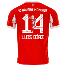 Luis Díaz #14 BFC 1:1 Quality Home Special Edition Font Fans Jersey 2025/26 特别版字体