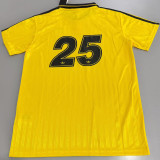 2025/26 AD x oasis #25 Yellow Retro Style Fans Soccer Jersey (Have No.25 带号码）