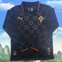 2026/27 Portugal Special Edition Black Fans Long Sleeve Soccer Jersey