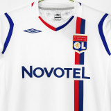 2008/2009 Lyon Home White Retro Soccer Jersey