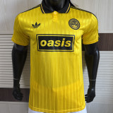 2025/26 AD x oasis #25 Yellow Retro Style Player Version Soccer Jersey (Have No.25 带号码）