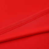 2026 Ad~ Red Sweater Tracksuit