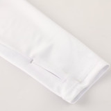 2026 Ad~ White Sweater Tracksuit